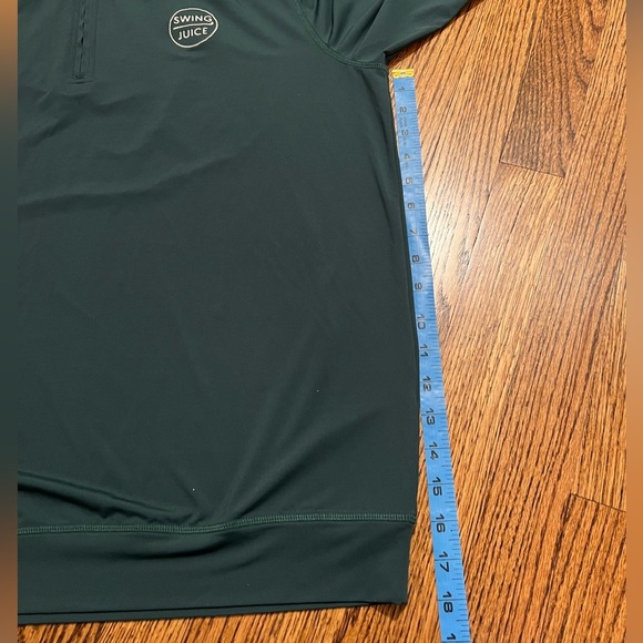 Swing Juice | Men's Long Sleeve 1/4 Zip Green Pullover Sz L - Picture 7 of 8